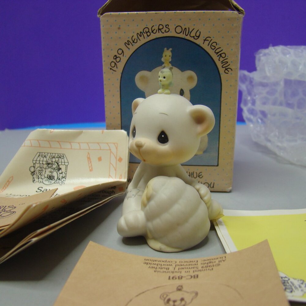 Precious Moments 1989 Can’t Bee Hive Myself Without You #BC-891 Members Only Vtg